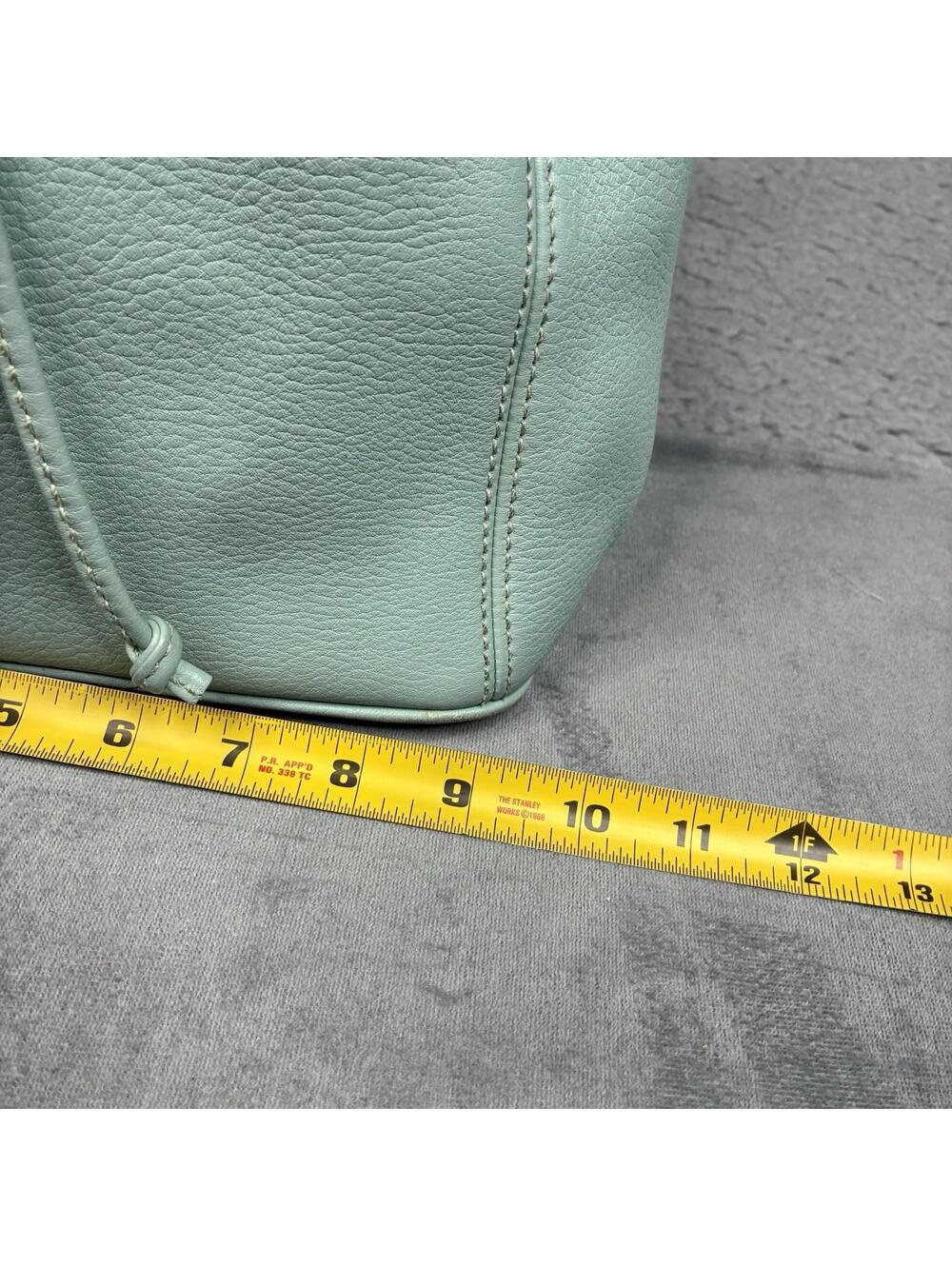 Vintage Coach Sonoma Drawstring Bucket Bag 4926 Mint Green Leather USA - Picture 5 of 15